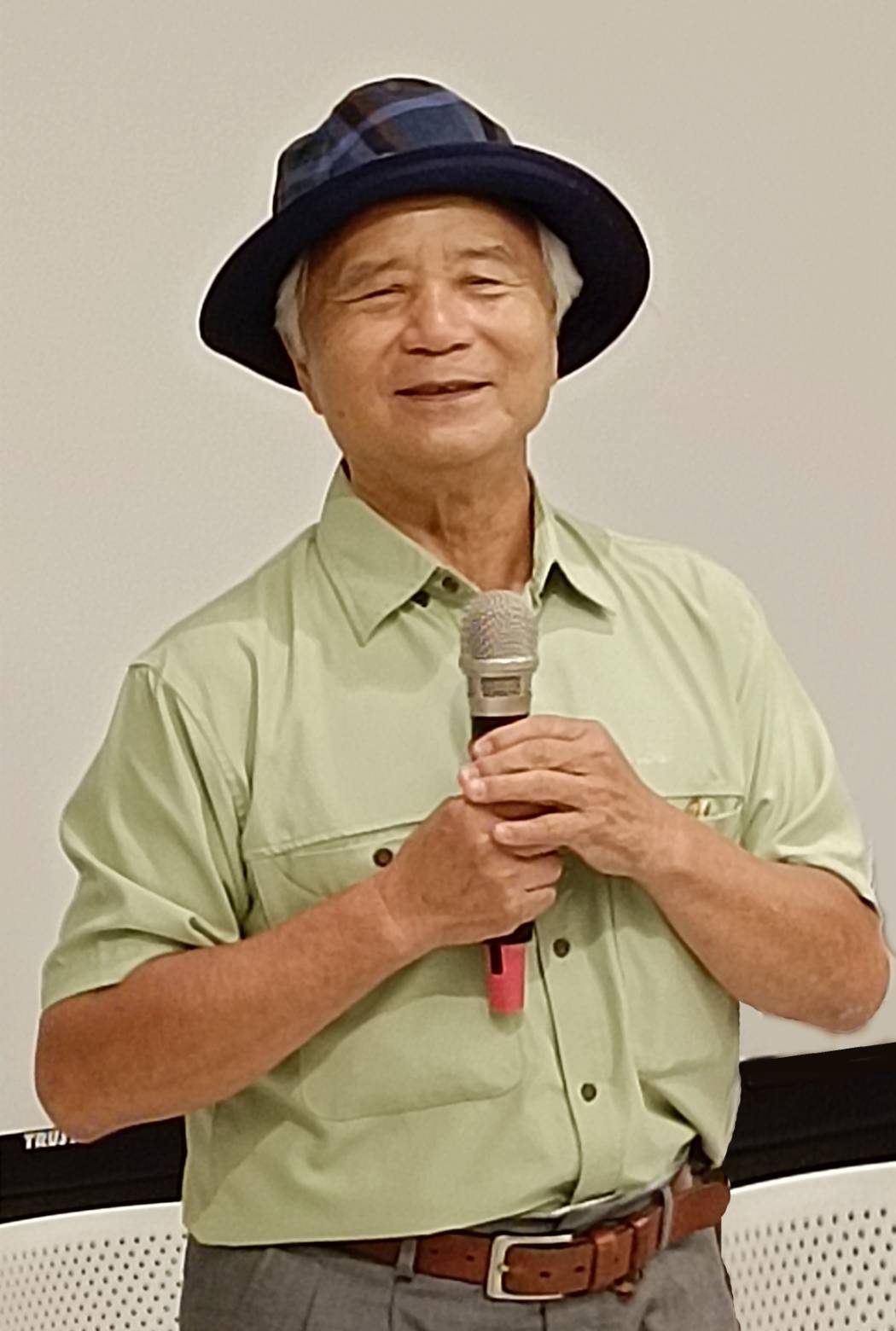 蘇振明講解在疫情期間的藝術創作心路歷程。