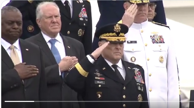 美軍前參聯會主席米利稱，烏克蘭的反攻將是一個「漫長而殘酷」的過程，「任何人都不應該抱有幻想」/X畫面