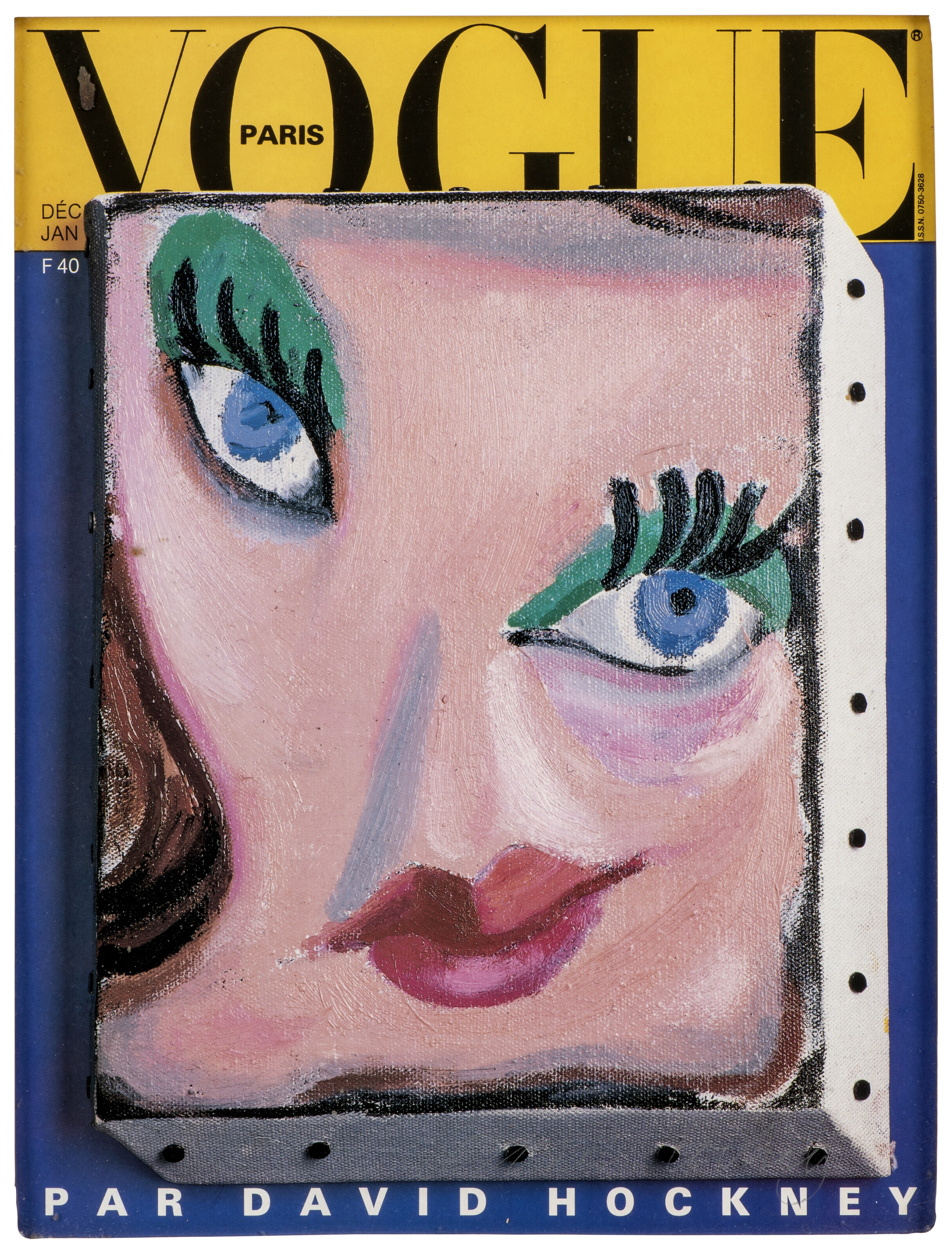 大衛•霍克尼之後的巴黎時尚雜誌，以約台幣81萬元成交。（圖翻自拍賣網站）