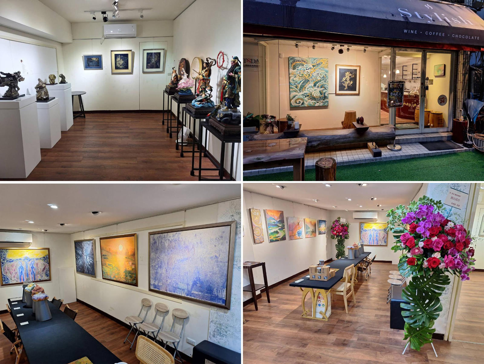 第一屆靈性藝術展「靈性發光」展場花絮。（圖片提供∕黎藝術館）