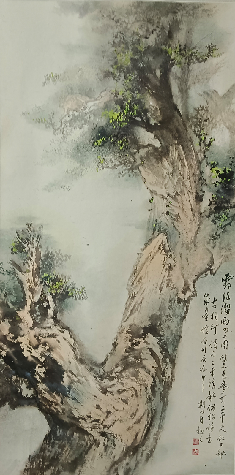 陳懷谷彩墨作品（圖片提供∕時空藝術會場）