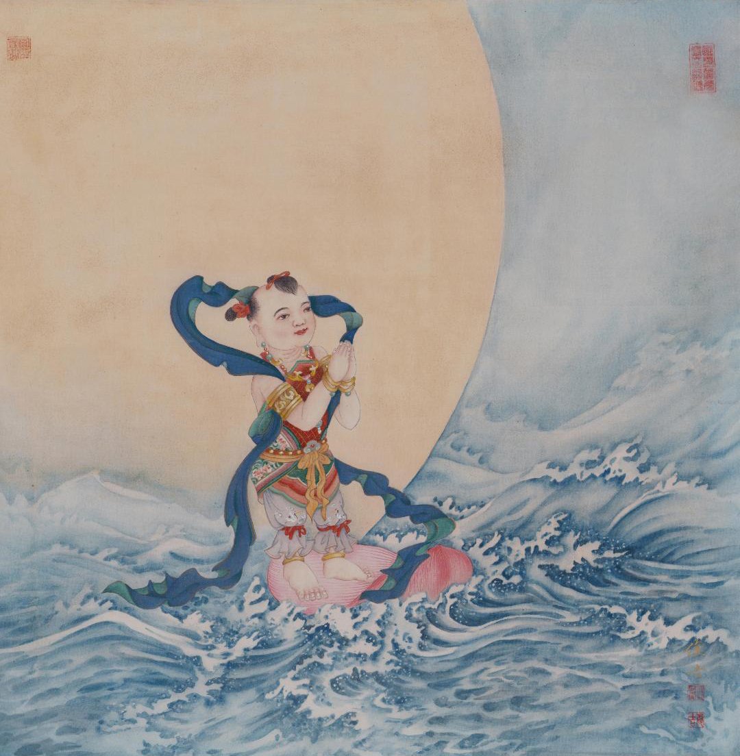 陳俊吉作品《善財童子》（圖片提供∕Stylish風尚生活會所）