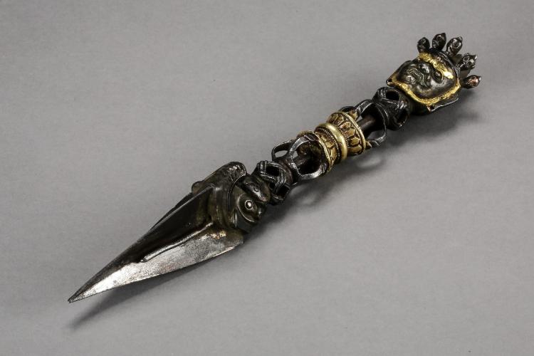 17世紀藏傳佛教普巴金剛法器（圖翻拍自拍賣網站）