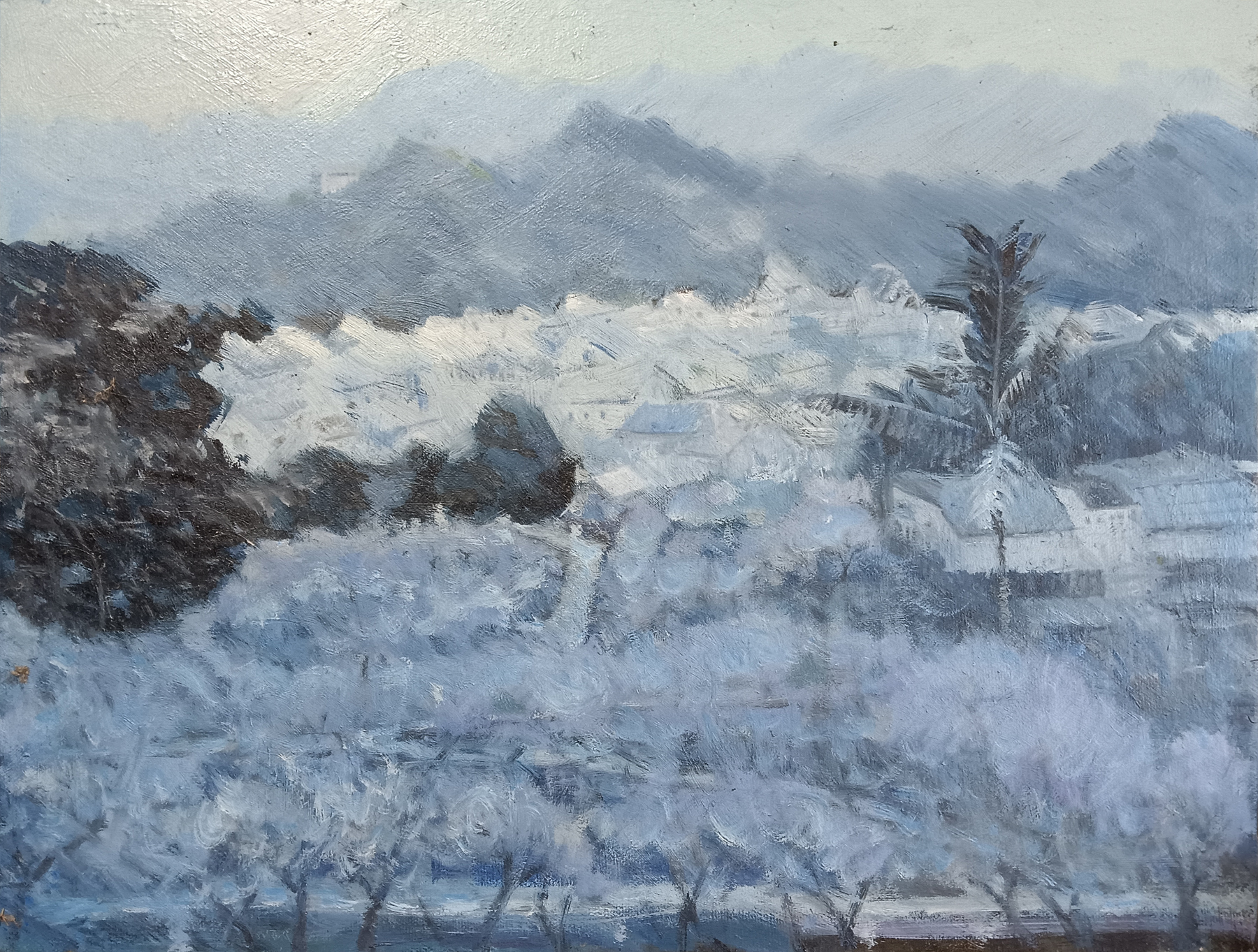 專業畫家秉持高水準的職業精神對待自己的工作。（圖片提供∕藝術家柯秀瑩）