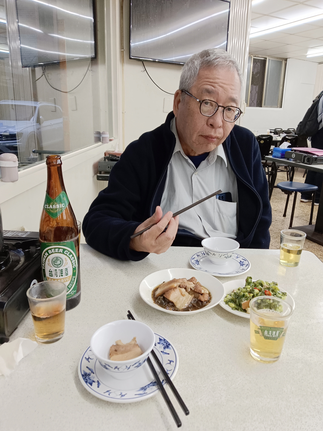 資深漫畫家L.C.C偏愛「江浙小吃」。（攝影∕記者鄭松維）