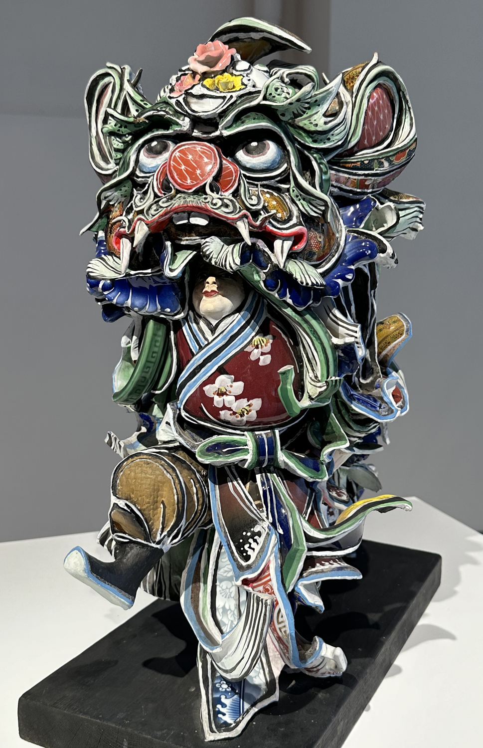 陳三火剪黏藝術《舞獅》（資料照片）