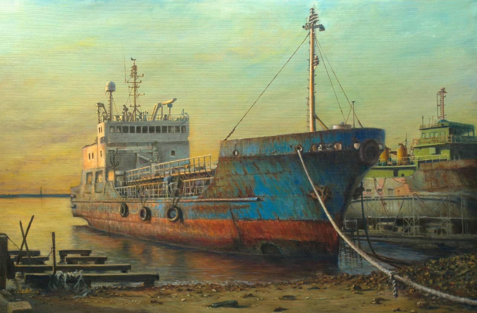 李玉敏作品《歲月的痕跡》50P（圖片畫家提供）