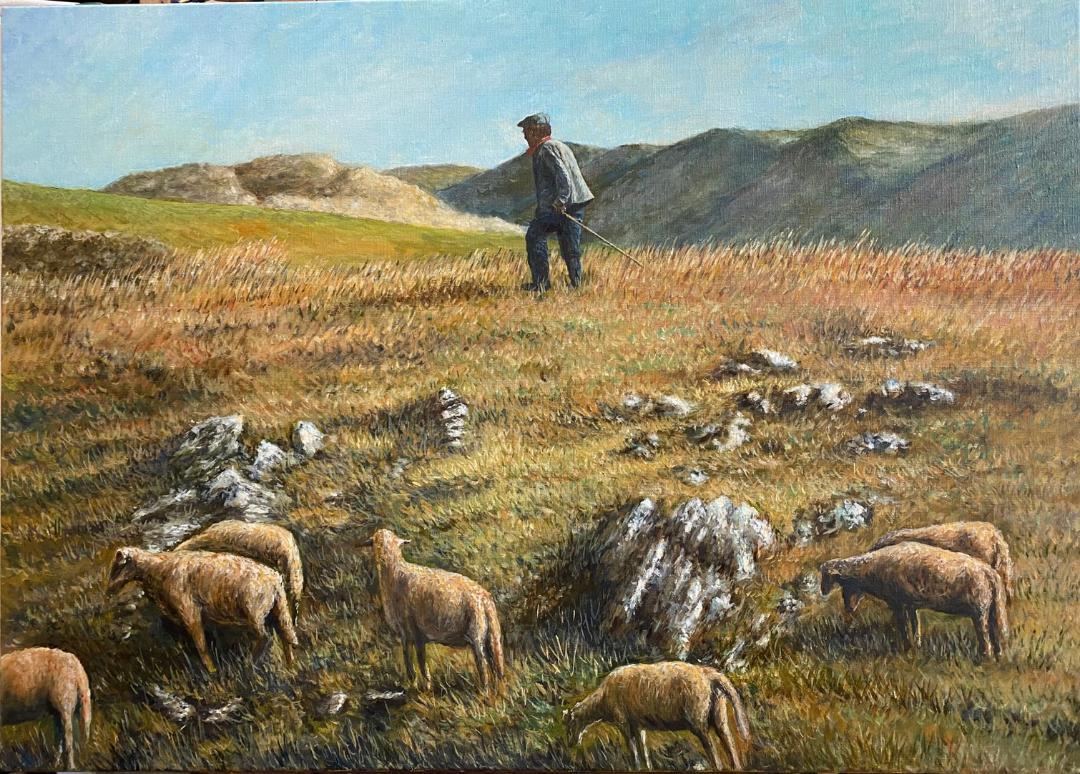 陳建隆作品《荒野牧羊人》30P（圖片畫家提供）