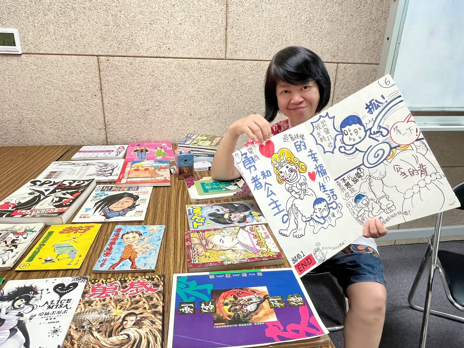 漫畫營企劃方向，把樂趣與學習完美地結合在一起。（圖片提供∕北市圖中崙分館）